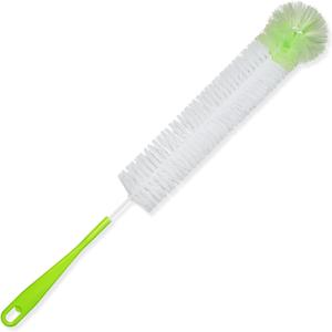 LiKee Super-Long 18" Bottle Cleaning Brush, Extra-Large 2.5 Wide Cleaner, Flexible Long Handle Brush for Water Bottle, Cups, Baby Bottle