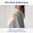 Alusa Home Ultra Soft & Plush Viscose from Bamboo Bath Towels - 700 GSM Luxury Bath Towels - 6 Piece Set - Super Absorbent & Quick Drying (Pewter Grey), 6pc Towel Set