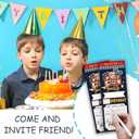 Movie Tickets Birthday Party Invitations, 20 Pcs Movie Night Invitations with Envelopes, Double-Sided Design Fill In Invite for Boy Girl, Theme Birthday Party Decorations-C02