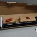 Black Bay Window Curtain Rod, HOTOZON 1 Inch Curtain Rods for Bay Windows 36-72 Inch(Center Rod), 20-36 Inch Side Rods for Windows, Heavy Duty Decorative Drapery Rod with End Cap Finials, Black, 36-72