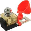 100 AMP MRBF Terminal Block Fuse Holder Single Stud 5/16" (M8) Compact Rated Battery Fuse 100A