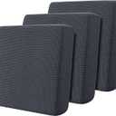 Hokway Stretch Couch Cushion Slipcovers Reversible Cushion Replacement Slipcovers Sofa Cushion Covers(Gray, 3) (Grey)