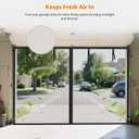 LOOBANI Garage Screen Door 16x8 Ft: Heavy Duty Magnetic Closure Garage Door Screen 2 Car, Retractable Roll Up Garage Net Screen for Patio, Hand-Free, Easy Install