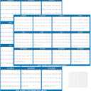 2026 Wall Calendar 32" x 48" Dry Erase Calendar for Wall from January 2026 to December 2026 12 Month Annual Large Yearly Wall Planner for Office School(Blue)