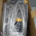 Unywarse Garden Hose 100ft, Stainless Steel Heavy Duty Water Hose with 10 Function Nozzle Flexible, Lightweight, No-Kink, Pet Proof, Puncture Proof Metal Hose for Yard, Outdoor