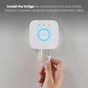 Philips Hue Bridge, Unlock the Full Potential of Hue Bridge System, Multi-Room and Out-of-Home Control, Create Automations and Zones, Smart Lighting Hub, Works with Voice and Matter-Compatible