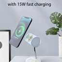 Sinandcx Wireless Charging, 2-in-1 Wireless Charging Station, Qi1-Agreement 15W Wireless Charger for IP16/ 15/ 14/ 13/ 12/ XR/ XS/ ES/ 8, Headphone Storage Box, Included -White