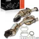 A-Premium Left and Right 2-PC Catalytic Converter Kit Direct-Fit Compatible with Jeep Wrangler 2012-2018, Wrangler JK 2018, 3.6L, EPA Compliant, Replace# 68085119AE