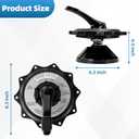 SPX0715BA3 Key Cover and Handle Assembly 2" Compatible with Hayward Multiport Valve and Filter Model SP0715, SP0716, S220t2, S270t, Hcf Series, Pro Series Side-Mount