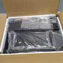 IBUYKE 45" Large TV Riser for 32-60 inch TV,Tabletop Short TV Stand with Storage and Steel Legs,Dual Screen Office Desk,Stand Riser,TV Riser Stand for Home,Bedroom,Living Room,Black TVT002B