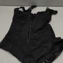 SHAPERX Women's Fajas Colombianas Shapewear Postpartum Tummy Control Body Shaper Butt Lifter Bodysuit (Black) S