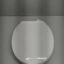 Centoco 2 inch Raised Toilet Seat for Seniors, Round, Closed Front with Cover, Plastic, Made in the USA, HL440STS-001, White