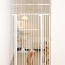 No Pawblems 71" Extra Tall Pet Gate, 29"-43" Wide Pressure Mounted, White