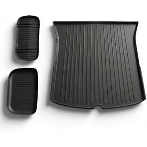 All Weather Cargo Liners for New 2025 2026 Tesla Model Y Juniper Trunk Mat with Front and Rear Frunk Trunk Tray Mats Protector Anti-Slip TPE Accessories (3PCS)