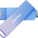 SANDISK 256GB Creator Phone Drive - for iPhone, iPad, Laptop & Mac - Includes USB Type-C and Lightning Connectors - Automatic Backup, 3 Months of Adobe Lightroom Included - SDIXD0N-256G-GN6TP