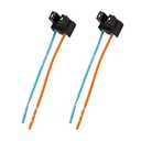 GRANDI H7 Bulb Socket, Female Lamp Holder Wire Harness Connectors, Replacement of high-temperature resistant pure copper plug fog light harness, Universal for Most Cars Truck (Multicolored)