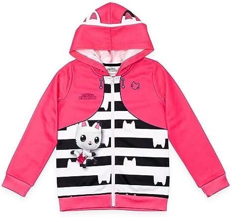 DREAMWORKS GABBY'S DOLLHOUSE Girls Zip Up Hoodie Toddler to Big Kid Size 4-5 Y