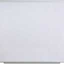 Universal UNV44636 Deluxe 48 in. x 36 in. Melamine Dry Erase Board - White/Silver