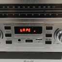 Vinyl Record Player 10-in-1 Music Center Turntable Built-in Speakers Support 3 Speed BT Wireless Input/ Output AM/ FM Radio CD Tape Cassette Player Aux RCA Auto Stop Vinyl Recording to USB/ TF Card Black