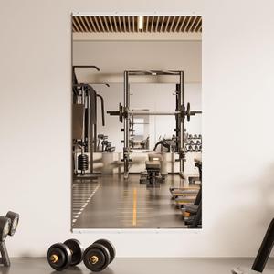 TETOTE Home Gym Mirror 60" x 36" - 1PC Large Tempered Glass Workout Mirrors for Home Gym, Exercise Fitness Wall Mounted Frameless Full Length Mirror for Garage, Dance Studio, Yoga, Living Room