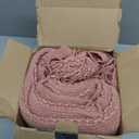 BOURINA Coral Pink Throw Blanket 50 x90 Inches Textured Solid Soft Sofa Throw Bed Runner Knitted Decorative Blanket
