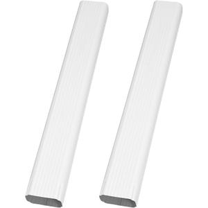 Moxweyeni 2 Pack 3 x 4 Inch, 30 Inch White Aluminum Downspout Extensions Roofing Gutter Downspout DIY Installation for Home Outdoor Drainage