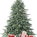 DORTALA Artificial Christmas Tree, 6FT Evergreen Xmas Tree with 892 Branch Tips, Foldable Metal Stand, Green