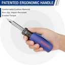 WORKPRO 11-in-1 Screwdriver/Nut Driver Set Tool Comfort Grip, All in One Multi-bit, Portable Screw-driver, 8 Bits (Philips/Slotted/Torx/Square), 3 Nut Driver Sizes