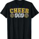 Proud Cheer Daddy My Favorite Cheerleader Calls Me Dad Men T-Shirt XL