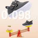JOINFREE Toddler Shoes Girls Boys Lightweight Dress Shoes Wide Barefoot Flats Fashion School Shoe Kids Fall Walking Sneakers (Black)