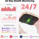 Smart Watches for Men Women, 1.91" HD Curve Screen Smartwatch (Answer/Make Call), Activity Fitness Tracker with Heart Rate Sleep Monitor Pedometer, 100+ Sport Modes, Smart Watch for Android iPhone