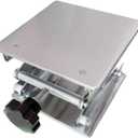 8" x8", Stainless Steel Lab Jack Scissor Stand Platform, Lab Lift Stand Table, Scientific Scissor Lifting Jack Platform, Expandable Lift Height Range 80mm-326mm ,Maximum Support Weight 50kg