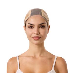 Built in silicone Wig Cap with Grip Band for Keeping Wigs in Place, More Full Cap-wide Transparent Lace for Lace Front Wigs (Nude, S)