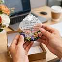 Retirement Gift - Retirement Gifts for Women, Men - Retired Ornament - Retired Gifts for Coworker, Boss, Employee, Teacher, Nurse - Stained Glass Christmas Ornament Keepsake - Design B