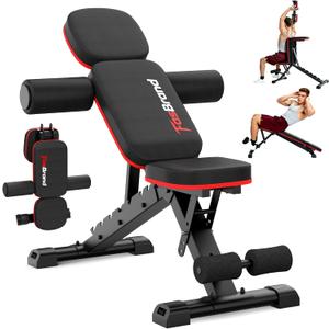 Adjustable Weight Bench for Home Gym, 98% Pre-Assembled Foldable Bench, XL