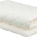 FULI Japanese Futon Mattress, Japanese Floor Mattress, Floor Bed, Tatami Foldable Bed, Roll Up Sleeping Pad, Shikibuton, Made in Japan (White, Twin) (Twin (75"L x 39"W x 2"Th))