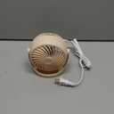 Gaiatop Desk Fan, 5-Inch Portable Electric Table Desktop Air Circulator Fans, Small but Powerful with 3 Speed 360 Adjustable Tilt for Cooling Home Dorm Office Bedroom Bathroom Kitchen, Beige