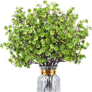 Babys Breath Artificial Flowers, 8 Bundles Green Real Touch Fake Flowers Silk Flowers Bulk for Vase Home Office Wedding Spring Indoor Outdoor Centerpiece Table Party Decorations