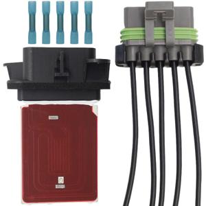 HVAC Blower Motor Resistor Kit 95018066 Compatible with Chevrolet Sonic 2012-2021 Spark 2013-2015 Trax 2015-2022 Replaces 94560526 973-867 20702 JA1973 with 13 AWG Wire Harness