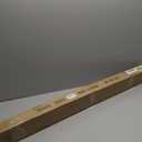 2 Pack Curtain Rods 36-72", Adjustable 1-Inch Thicken Window Treatment Rods, Telescoping Decorative Drapery Rods with Cap Finials, Brushed Nickel