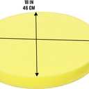 2 x 2 Pack 18''x18''x2'' High Density Foam Cushions,Yellow Square Seat Replacement Upholstery Foam for Couch, Chair, DIY
