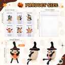 6 Sets Potatoes Crochet with Support Cards Mini Plush Emotional Crochet Inspirational Positive Gift for Valentines Christmas Party Favors