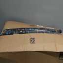 MARTINE MALL Set of 2 Outdoor Christmas Tree with Lights, 30in Christmas Urn Filler Christmas Planter Filler Outdoor Holiday Planter Bushes with Poinsettia Cardinal Birds for Front Porch Pathway