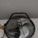 Amazon Basics 20" High Velocity Industrial Cooling Floor Fan with 3 Speeds, Tilt Head, ETL-Listed Safety Compliance, Metal Housing and Blades, for Commercial Space/Garage/Gym, 125W, Black