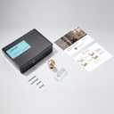 LIMUR 10 Pack 1 Inch Brushed Gold Cabinet Knobs - Solid Zinc Alloy Kitchen Cabinet Hardware for Cupboard Drawer Knobs Wardrobe & Dresser Knob