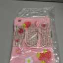 Boaretiu for Samsung Galaxy Tab A9+ Case - Soft Silicone Case with Shoulder Strap & Rotating Stand Strawberry Cute Cartoon 3D Kawaii for Girls Girly Kids Teens for Samsung A9 Plus Tablet 11 inch 2023