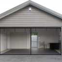 Garage Screen Doors for 2 Car Garage, 16x8 Ft Magnetic Closure Heavy Duty Weighted Bottom Screen Self Sealing Fiberglass Mesh Retractable Net - Easy Assembly & Pass-Through Black