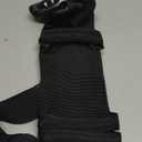 Gait Belt Walking Transfer Belt with 6 Plastic Padded Caregiver Handles and Quick Release Buckle for Patient,Elderly Physical Therapy (Black)