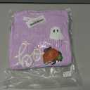 FOMOYUU Baby Girl Boy Knit Sweater Halloween Outfit Embroidery Warm Crewneck Long Sleeve Tops Fall Winter Clothes (2-3T, Purple)