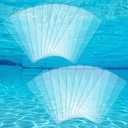 Aulock 20pcs Self-Adhesive Underwater Pool Liner Repair Patch, 4" x 7.8" | Clear PVC Vinyl Patch Kit, for In-ground & Above Ground Pool Liner, Inflatable Hot Tubs & Floats